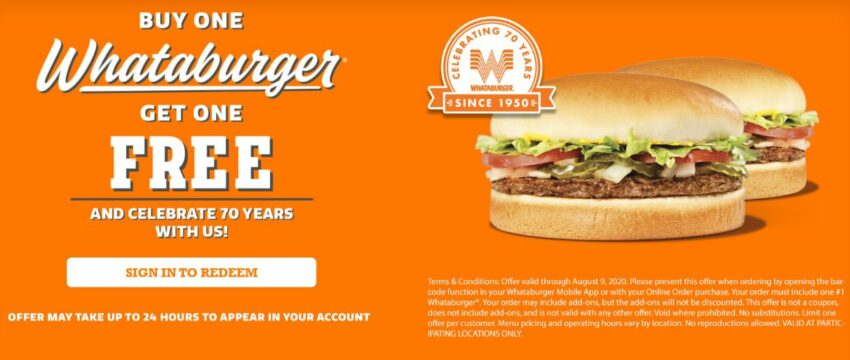 Whataburger Deals and Discounts
